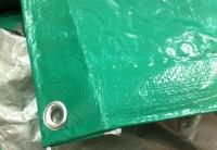 Тент Тарпаулин 4х5 120 г/м2  шаг люверса 1м. Зеленый
