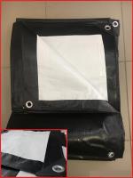 Тент Тарпаулин 3х6м плотность230г/м.кв (черно-белый)